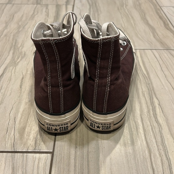 Brown Platform High Top Converse, Women’s 8, Excellent Condition - Picture 3 of 9